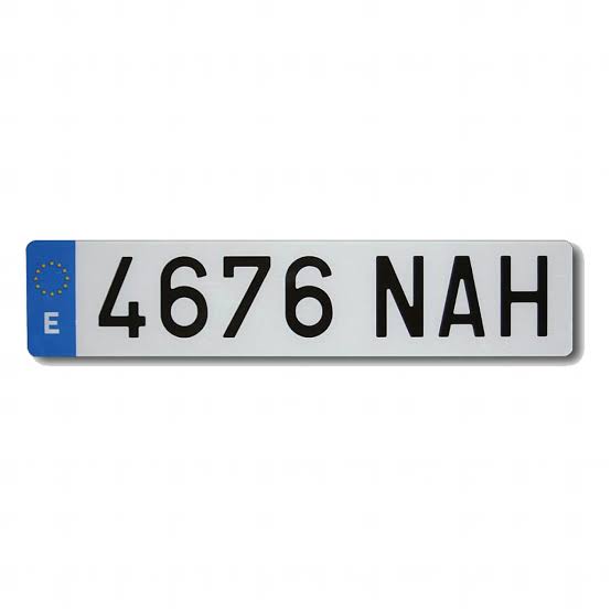 Placa Matrícula Hibrida